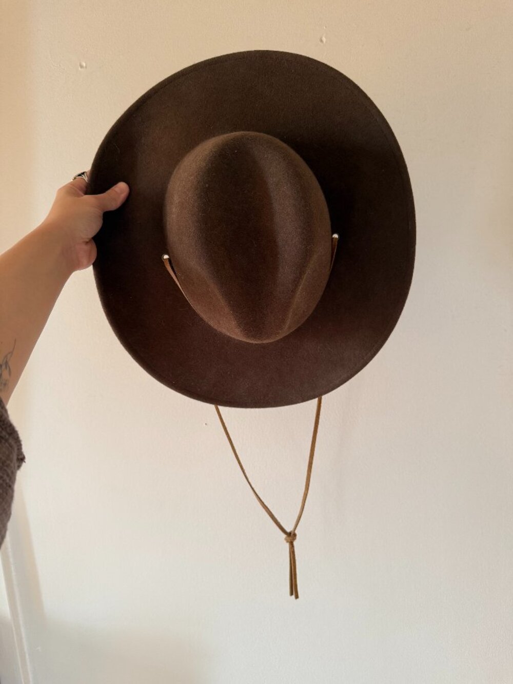 BRIXTON wool hat (brown)